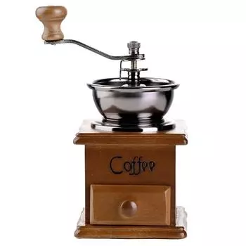 Чугунное колесо обозрения в стиле ретро, мельница для кофейных зерен, ручная кофемолка с сердечником из ржавого фарфора, ручная кофемашина, маленькая кофемашина Black-A