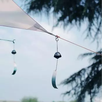 Чугунные колокольчики для кемпинга в стиле ретро, подвесные украшения для сада, металлический дверной звонок-трещотка, принадлежности для кемпинга и сада