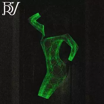 Чулки-боди из блестящей кружевной сетки с открытым шаговым швом и длинными рукавами No crotch