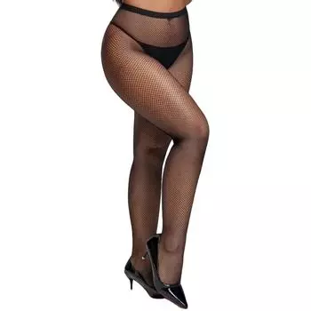 Чулки большого размера с открытыми плечами, подтяжки, сетчатые черные чулки, женские колготки для ночного клуба, сексуальные чулки для девочек Plus Size