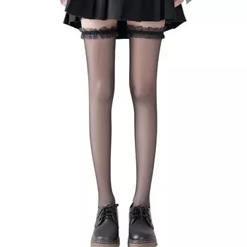 Чулки до колена, костюм для косплея, аксессуары для костюма Лолиты, гольфы с милым бантом и лентой, красивые ножки, 1 пара, комплект, носки, высокие, простые