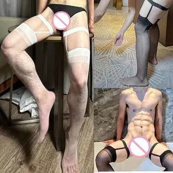 Чулки мужские чулки супер эластичные прозрачные ультратонкие Free Size