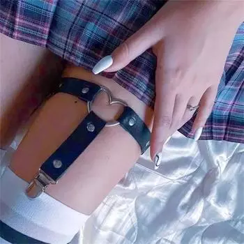 Чулки Подтяжки Петля для бедра Кольцо для регулировки Ноги Нескользящая пряжка Подвязки One Size