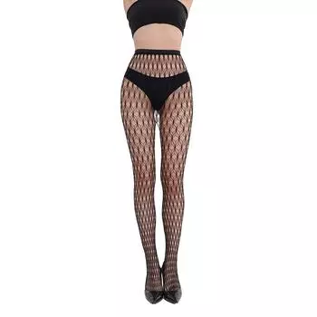 Чулки с кружевной полоской - сексуальное искушение для женщин One size simple package чёрный