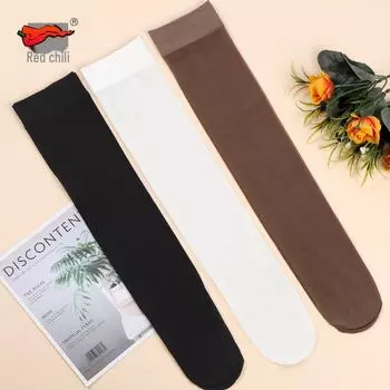 Чулки средней длины Red Pepper: Женские летние солнцезащитные чулки, дышащие, в стиле JK, 30D Skin Beauty, до середины голени. One Size