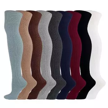 Чулки Twist Casual, хлопковые носки, гольфы One Size темно-синий