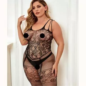 Чулок большого размера, комбинезон, нижнее белье, ажурные чулки большого размера для женщин, большие размеры