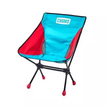 CHUMS Compact Chair Booby Footlow Chair H72 x W49 x D30cm Teal/Red CH62-1772-T033-00