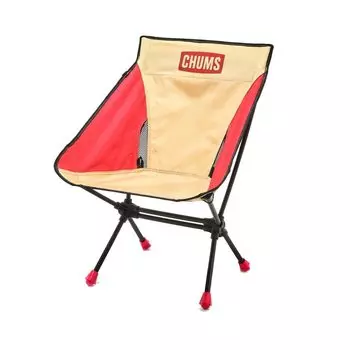 CHUMS Compact Chair Booby Footlow Chair H72 x W49 x D30cm Beige/Red CH62-1772-B044-00
