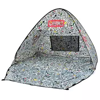 CHUMS Sunshade для 3 человек Print Capsule Booby BBQ H127 x W198 x D147 см Одноцветный складной CH62-1794-Z214-00