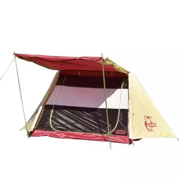CHUMS Tent 3 H130 x W280 x D180cm A-Frame Beige/Red CH62-1789-B044-00