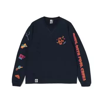 Chums Толстовка Disco Time Crew Top Navy Mens тёмно-синий