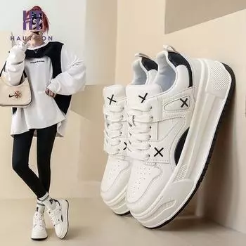 Chunky Sneakers Ladies Mesh Breathable Shoes Sports Running Shoes for Women Casual Walking Vulcanize Shoes Zapatos De Mujer 35 бежевый