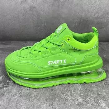 Chunky Sneakers Men Designer Air Cushion Shoes Fashion Casual Secondary Leather Cowhide Fabric Height Increased Platform Shoes 38
