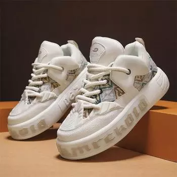 Кроссовки мужские дизайнерские кроссовки для сноуборда модные повседневные из микрофибры и кожи дышащие высокие спортивные туфли на плоской платформе 39