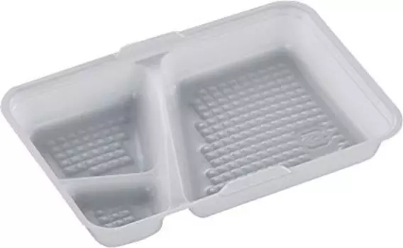 Chuo Kagaku disposable container CF Lunch Dividers 50 pieces x x 3 cm White Japan-made Box-2 Size Approx. 18.5 12.6 белый