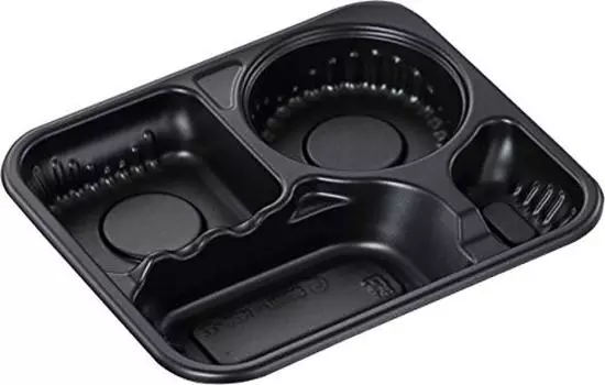 Chuo Kagaku Сделано в Японии Одноразовый контейнер SD Карри BK Корпус 50 шт xx K26-22 Размер приблизительно. 25,8 22,2 3,5 см чёрный