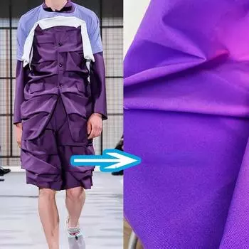 Чувствительная к температуре хлопковая ткань холста Технология фиолетовый превращается в розовый красный цвет, меняющий дизайн одежды ткань для шитья 45x150cm фиолетовый