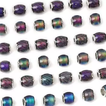 Чувствительные к температуре смолы, обесцвеченные бусины с большими порами, подвески для ювелирных изделий, ожерелье, браслет, аксессуары «сделай сам» 8x9mm