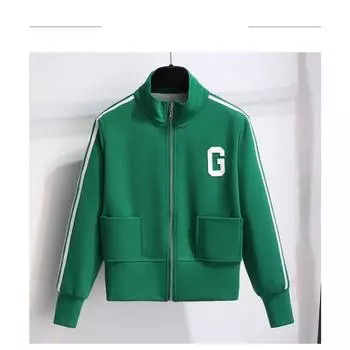 Чувствуйте себя комфортно и стильно с этим свободным кардиганом с воротником-стойкой для женщин, который идеально подходит для осени M