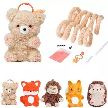 chuxinmy mold doll mall kit Щенок/кролик/свинья в форме бургера щенок котенок лиса белка ежик орангутанг медведь Материалы для моделирования гибкие изделия ручной работы