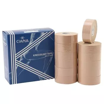 Ciana in Ciana Kinesiology Tape x Length 12 Taping Tape [Made Japan] (Width 2.5cm 5m, rolls) бежевый