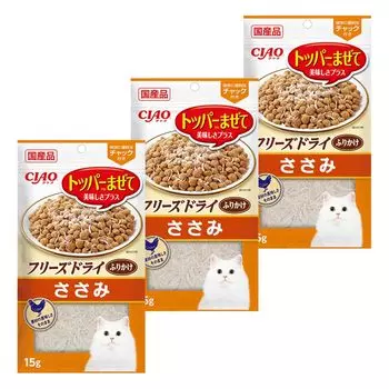 CIAO CIAO Freeze Dried Furikake Chicken Fillet 15g Set of 3 (CIAO) (CIAO)