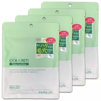 CICA Retinol 10days Face Mask Pack Centella Centella Xikarechi Moisturizing Skin Care сумки штук x Make.iN | CICARETI (4 (10 4))