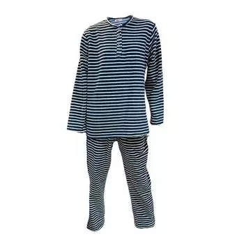 Ciciten 22320 Полосатая зимняя толстая женская флисовая пижама Комплект