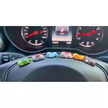 Cider shop animal car мини фигурка автомобиль подарок, 2 комплекта, корейский автомобиль аксессуары