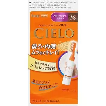 Cielo Hoyu Cielo Краска для волос Ex Milky 3s Стильный коричневый 50 г+75 мл