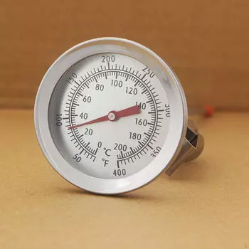 Циферблатный термометр с длинной головкой, измерительный инструмент, кухонный термометр от 20 ° C до 280 ° C для