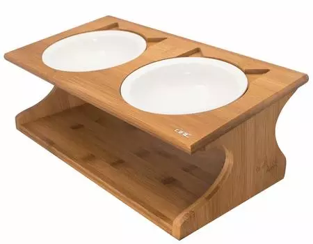 Cific Healthy Eating Pet Bowl Stand Rice Table for Dogs and Cats ~ (Set)