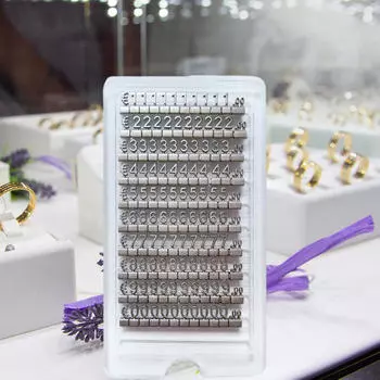 Цифра, буква, ценовой куб, бирка, изысканный дисплей, мини-счетчик, подставка, этикетка, ценник Silver Gray