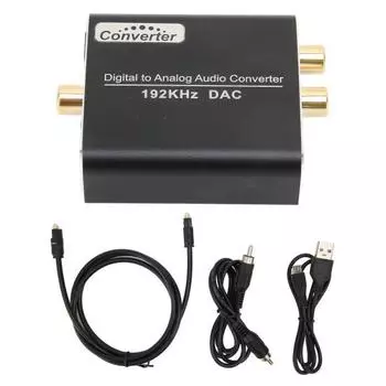 Цифро-аналоговый аудио конвертер Цифровой оптический коаксиальный в аналоговый RCA аудио адаптер для телевизора для приставки для PS3 для PS4