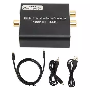 Цифро-аналоговый o преобразователь Цифровой оптический коаксиальный в аналоговый RCA o адаптер для телевизора для приставки