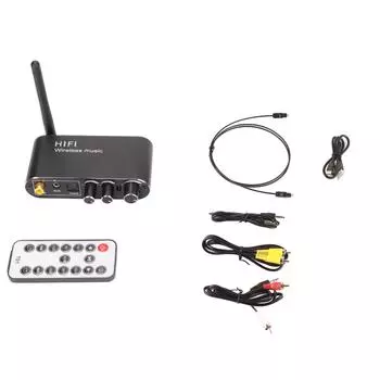 Цифро-аналоговый преобразователь Bluetooth, подключение 2 устройств, поддержка громкости Bluetooth DAC