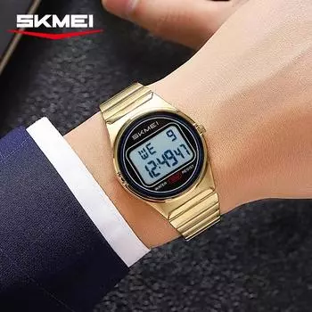 Цифровая электроника Наручные часы Роскошные женские часы Подарки Часы Водонепроницаемые спортивные женские часы Reloj Mujer women серебряный