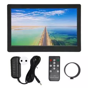 Цифровая фоторамка 10 дюймов стерео поддержка карты памяти 2.4G электронная фоторамка с пультом дистанционного управления черная 100240 В вилка ЕС EU Plug