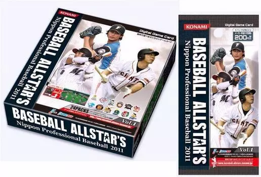 Цифровая игровая карта BASEBALL Nippon Professional Baseball 2011 BOX ALLSTAR S Vol.1