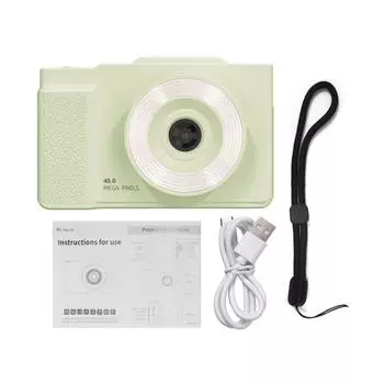 Цифровая камера 1080P для детей Цифровая видеокамера 48MP 2.8 дюймовый поворотный экран Автофокус 16X