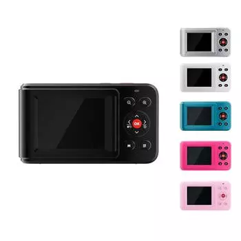 Цифровая камера 2.5K Видео HD камера с 2,4-дюймовым экраном 72MP Портативная камера для детей и начинающих красный