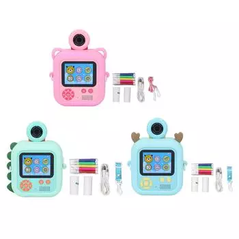 Цифровая камера 48MP 1920 X 1080P Термопечать 180 градусов Поворотный объектив 2.4 дюймовый экран Цифровой Pink