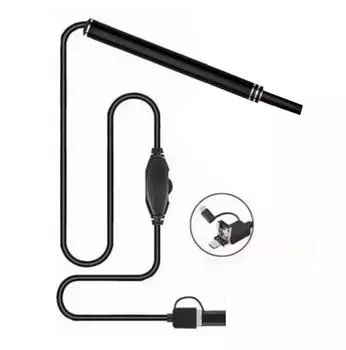 Цифровая камера отоскопа Ultra Clear View 6 светодиодных ламп IP67 Ear Scope Endoscope для Android OTG