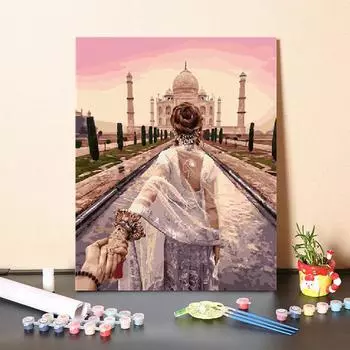 Цифровая картина маслом Цифровая картина маслом Холст Искусство DIY Картина по номерам Украшение дома 40x50cm no frame