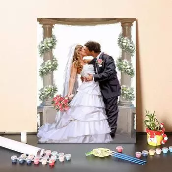 Цифровая картина маслом Цифры ручной работы Картина маслом Холст Цифры Картина DIY Картина по номерам 40x50cm no frame