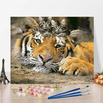 Цифровая картина маслом DIY картина по номерам картина маслом холст украшение дома искусство 40x50cm no frame