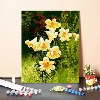 Цифровая картина маслом DIY Картина по номерам Украшение дома Холст Номера Картина маслом Искусство 40x50cm no frame