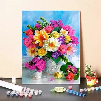 Цифровая картина маслом DIY Картина по номерам Картина по номерам Домашнее украшение Холст Номера Картина маслом 40x50cm no frame