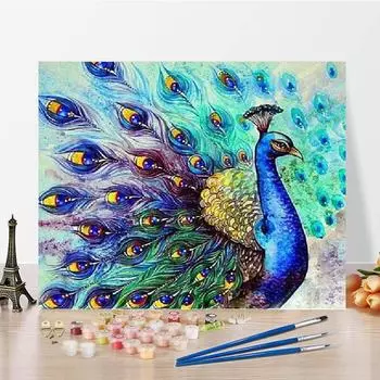 Цифровая картина маслом DIY картина по номерам украшения дома номера живопись номера картина маслом холст